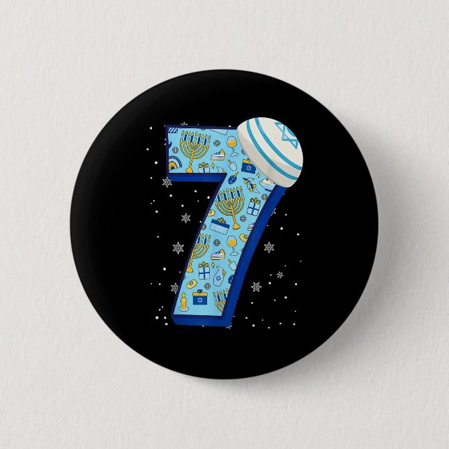 67 Couple Hanukkah Matching Six Seven Meme Jewish  Button (Vorderseite)