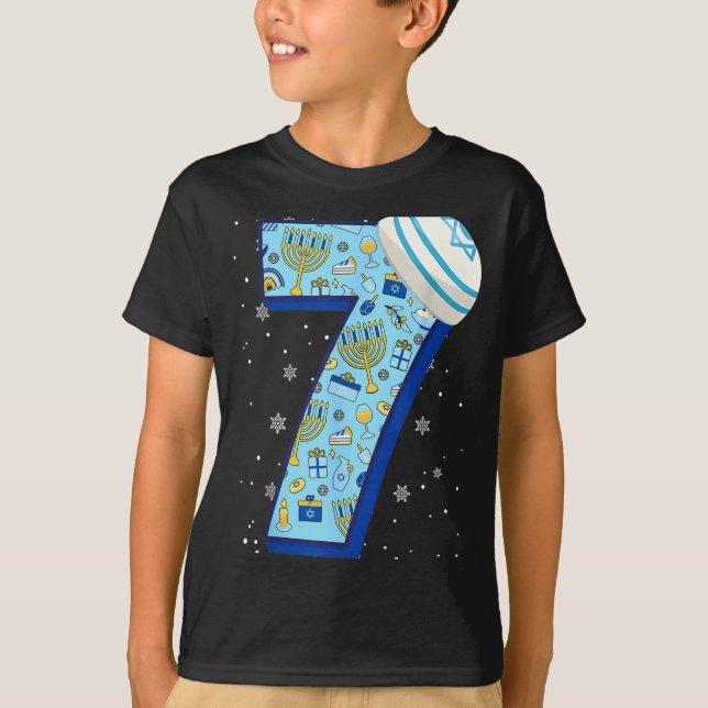 67 Couple Hanukkah Matching Six Seven Meme Jewish  T-Shirt (Vorderseite)