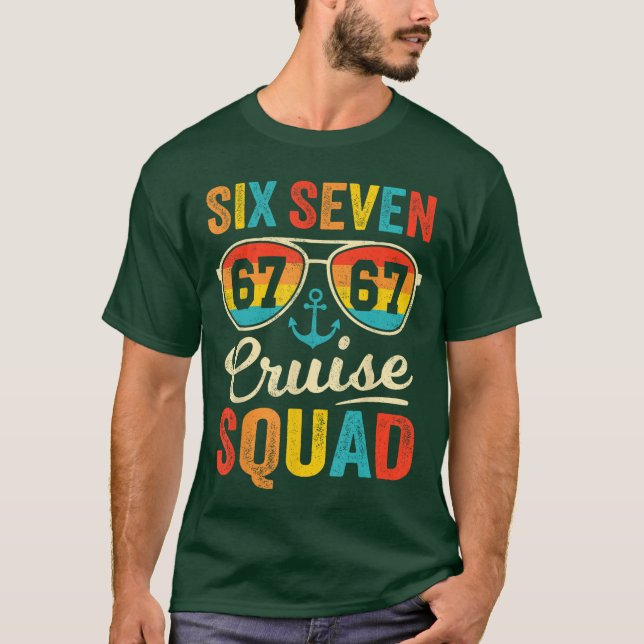 67 Cruise Squad 2025 Funny Kids Cruise Meme Matchi T-Shirt (Vorderseite)