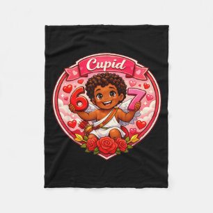 67 Cupid Afroamerikanischer Valentinstag Meme Tren Fleecedecke