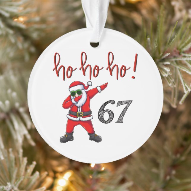 67 Dabbing Weihnachtsmann-Christbaumanhänger  Ornament (Baum)
