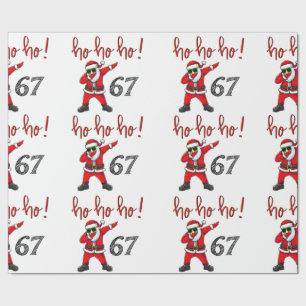 67 Dabbing Weihnachtsmann Geschenkpapier