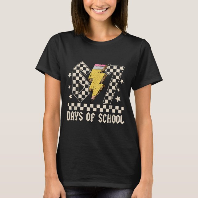 67 Days Of School Meme Slang Abcd Rock Boys Girls  T-Shirt (Vorderseite)