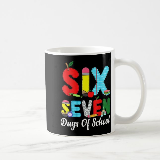 67 Days Of School Shirt Teacher Kids Funny 67 Meme Kaffeetasse (Rechts)