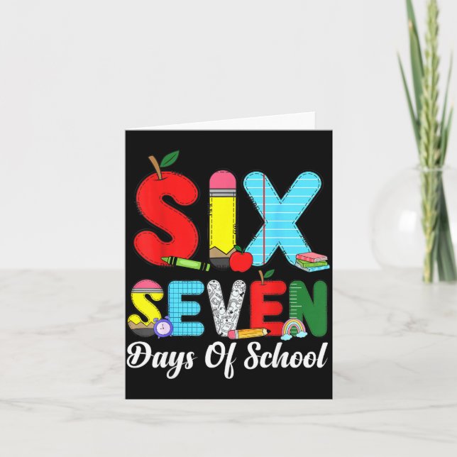 67 Days Of School Shirt Teacher Kids Funny 67 Meme Karte (Vorderseite)