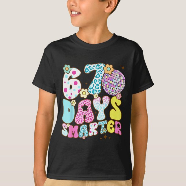67 Days Smarter 67 Days School Teacher Students Me T-Shirt (Vorderseite)