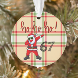 67 Décoration de Noël Santa en dabbing