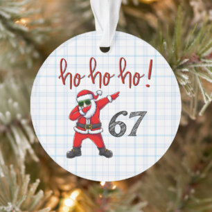 67 Décoration de Noël Santa en dabbing