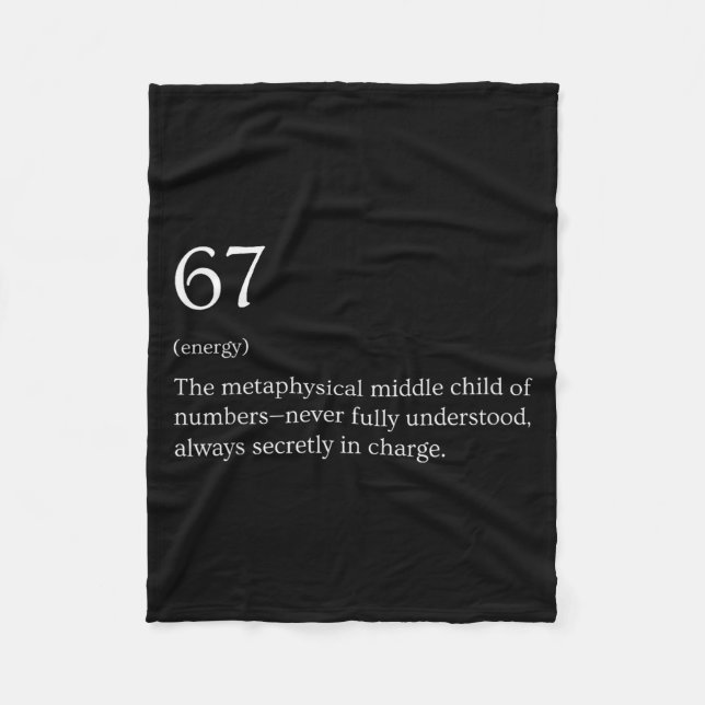 67 Definition Meme  Fleecedecke (Vorderseite)