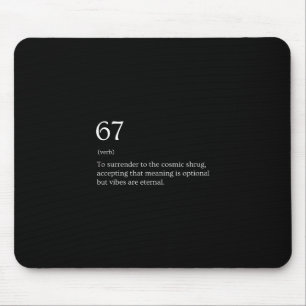 67 Definition Meme Mousepad