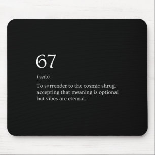 67 Definition Meme  Mousepad
