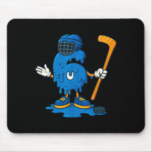 67 Drip Eiscreme-Hockeyspieler Mousepad