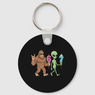 67 Drip Meme Lustig Six Seven Bigfoot Alien Sasqua Schlüsselanhänger