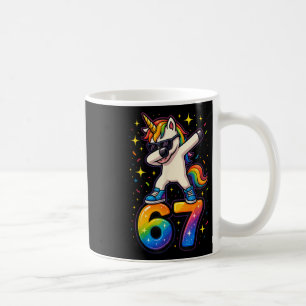 67 Einhorn Dabbing Six Seven Meme Lustig _1 Kaffeetasse