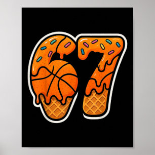 67 Eis-Drip-Basketball Six Seven Meme-Korb Poster