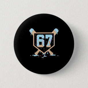 67 Eis-Drip Bysebyll Meme Lustig Six Seven Ge Button