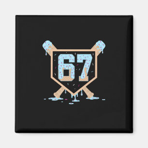 67 Eis-Drip Bysebyll Meme Lustig Six Seven Ge Magnet