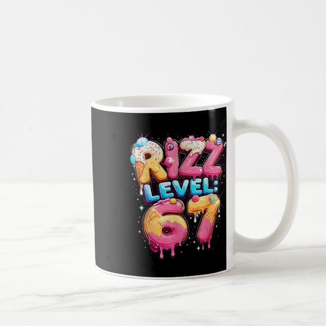 67 Eis-Drip-Cool-Meme Six Seven Gen Alpha Sl Kaffeetasse (Rechts)