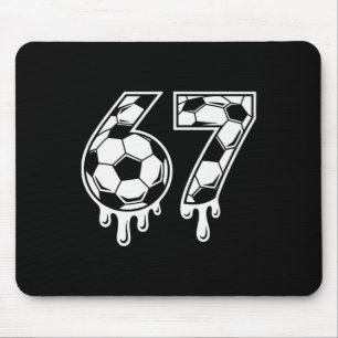 67 Eis-Drip-Fußball Gen Alpha Six Seven Meme Mousepad