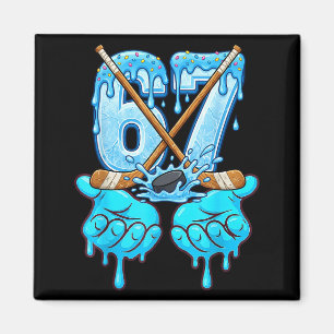 67 Eis-Drip-Hockey Gen Alpha-Slang Six Seven Magnet