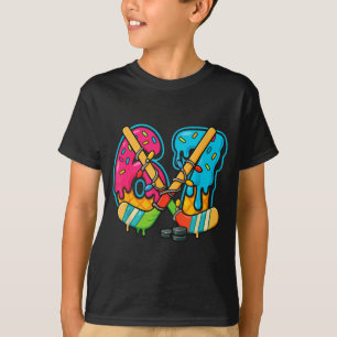 67 Eis-Drip-Hockey-Weihnachtslicht  T-Shirt