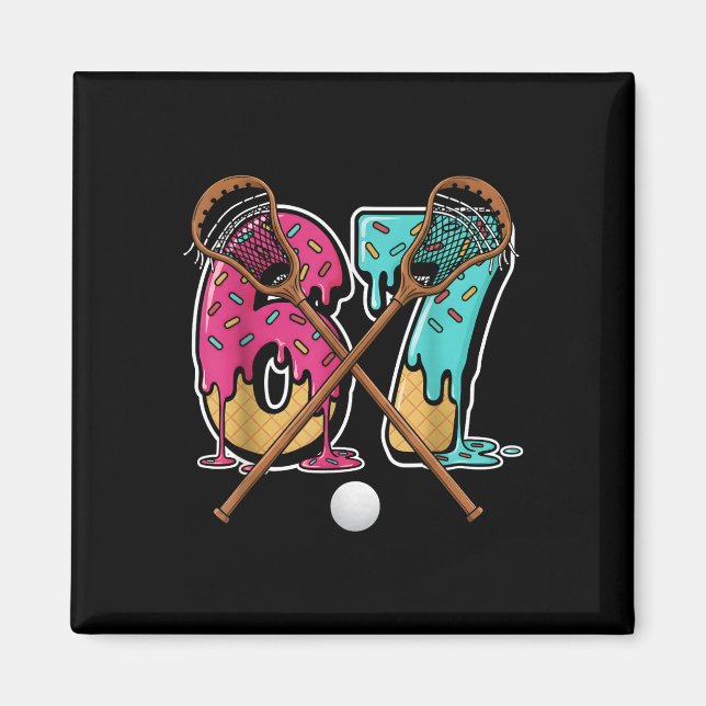 67 Eis-Drip-Lacrosse Gen Alpha Slang Six Sev Magnet (Vorne)