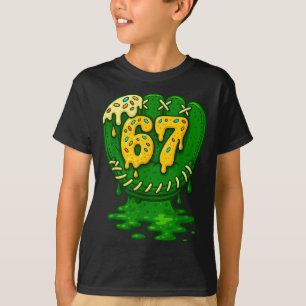 67 Eis-Drip Lustig Sechs Sieben Baseball T-Shirt