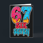 67 Eis-Drip lustig sechs sieben Gen Alpha Meme S Karte<br><div class="desc">67 Eis-Drip lustig sechs sieben Gen Alpha Meme Slang</div>