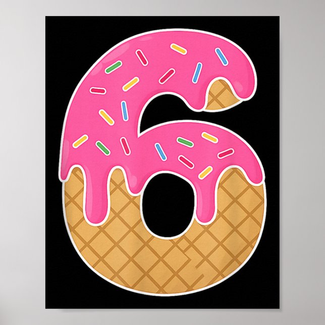 67 Eis-Drip-Meme Lustig 6 7 Halloween-Kostüm Poster (Vorne)