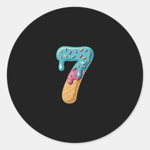 67 Eis-Drip-Meme Lustig Sechs Sieben Passend Pa Runder Aufkleber