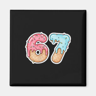 67 Eis-Drip-Meme Lustig Six Seven Gen Alpha ( Magnet