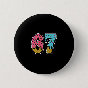 67 Eis-Drip-Meme Lustig Six Seven Gen Alpha S Button