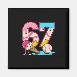 67 Eis-Drip-Meme Lustig Six Seven Gen Alpha S Magnet
