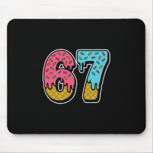 67 Eis-Drip-Meme Lustig Six Seven Gen Alpha S Mousepad