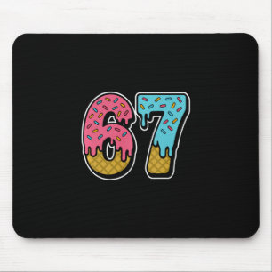 67 Eis-Drip-Meme Lustig Six Seven Gen Alpha S Mousepad