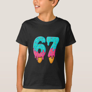 67 Eis-Drip-Meme Lustig Six Seven Gen Alpha S T-Shirt