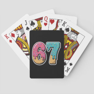 67 Eis-Drip-Meme Lustig Six Seven Gen Alpha  Spielkarten