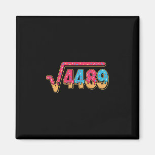 67 Eis-Drip-Meme-Mathe-Lehrer-Schule-Quadrat  Magnet
