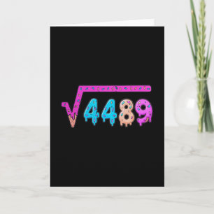 67 Eis-Drip-Meme Quadratwurzel 4489 Sechs Sieben Karte