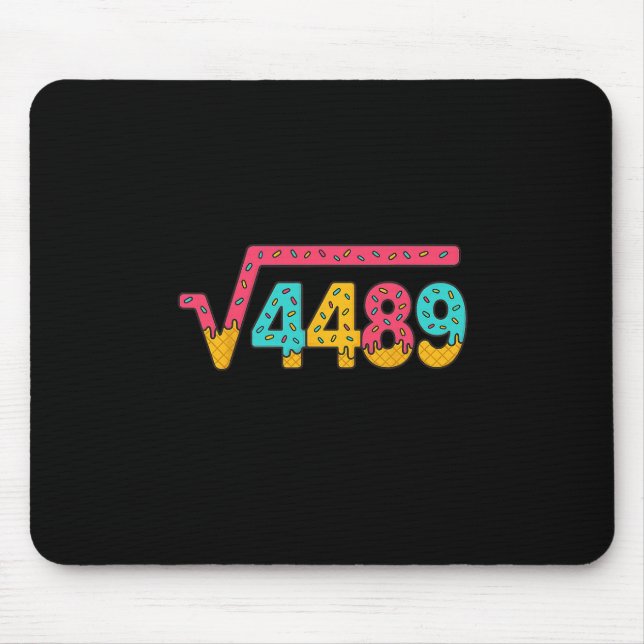 67 Eis-Drip-Meme Quadratwurzel 4489 Slang Mathe Mousepad (Vorne)
