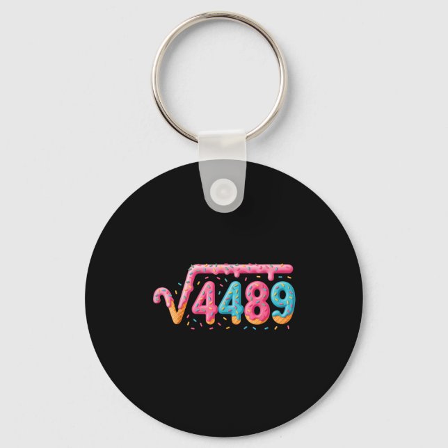 67 Eis-Drip-Meme Quadratwurzel 4489 Slang Mathe Schlüsselanhänger (Vorderseite)