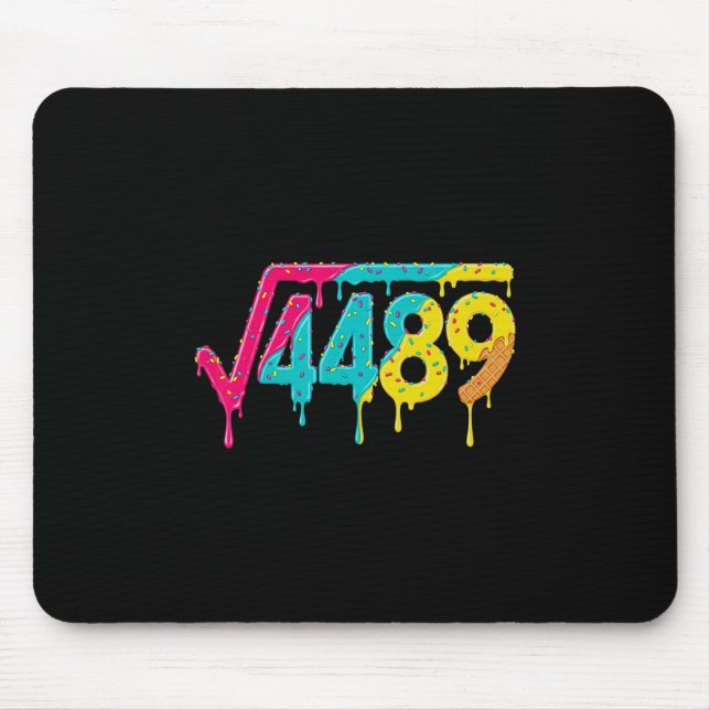 67 Eis-Drip-Meme Quadratwurzel 4489 Slang-Teetasse Mousepad (Vorne)