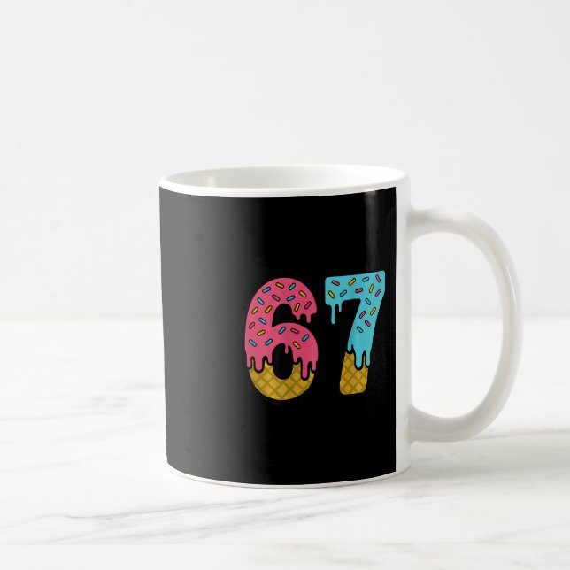 67 Eis-Drip-Meme Six Seven Game Day (auf Ck)  Kaffeetasse (Rechts)