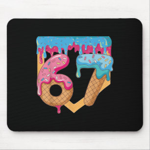 67 Eis-Drip-Meme Six Seven Gen Alpha-Slang _ Mousepad
