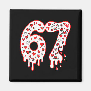 67 Eis-Drip-Meme Six Seven Gen Alpha Valenti Magnet