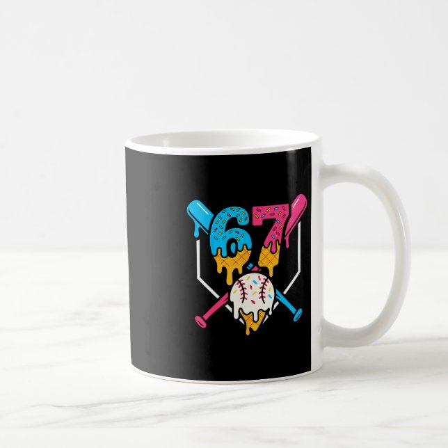 67 Eis-Drip-Sell-Meme Six Seven Gen Alpha Sl Kaffeetasse (Rechts)