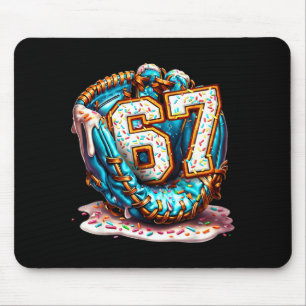 67 Eis-Tropf Lustig Sechs Sieben Baseball Mousepad