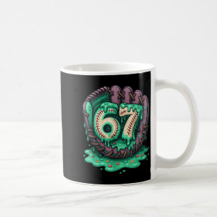 67 Eiscreme-Tropf Lustig Sechs Sieben Baseball Kaffeetasse