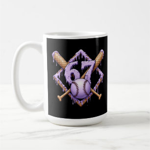 67 Eiscreme Tropfen Baseball Meme Funny Retro Spor Kaffeetasse