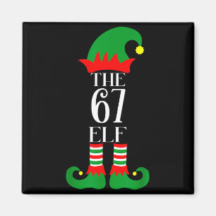67 Elf Weihnachtskostüm Pyjama 67 Meme Gen Alpha  Magnet